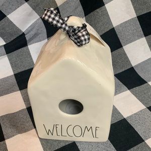 Rae Dunn Welcome birdhouse